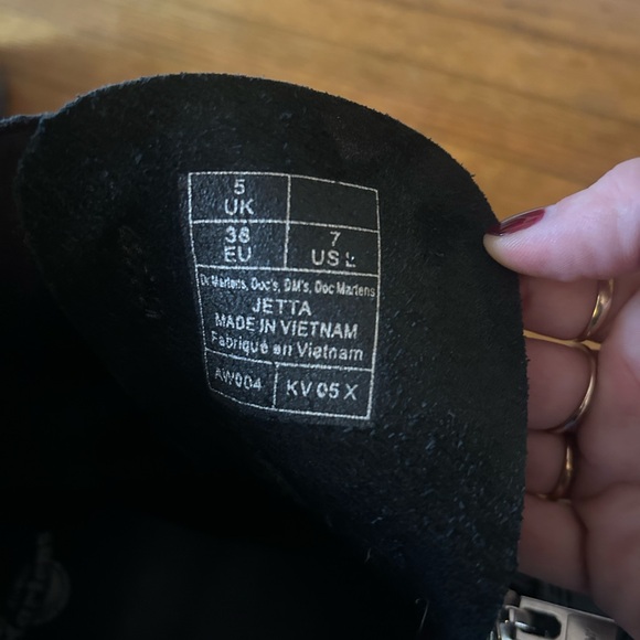 Doc Martens Jetta Black Leather Platform Boots - Picture 3 of 3